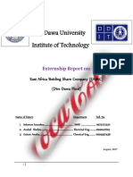 Dire Dawa University Institute of Technology: Externship Report On