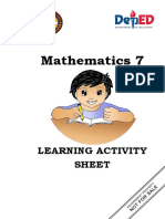 Mathematics 7: Learning Activity Sheet