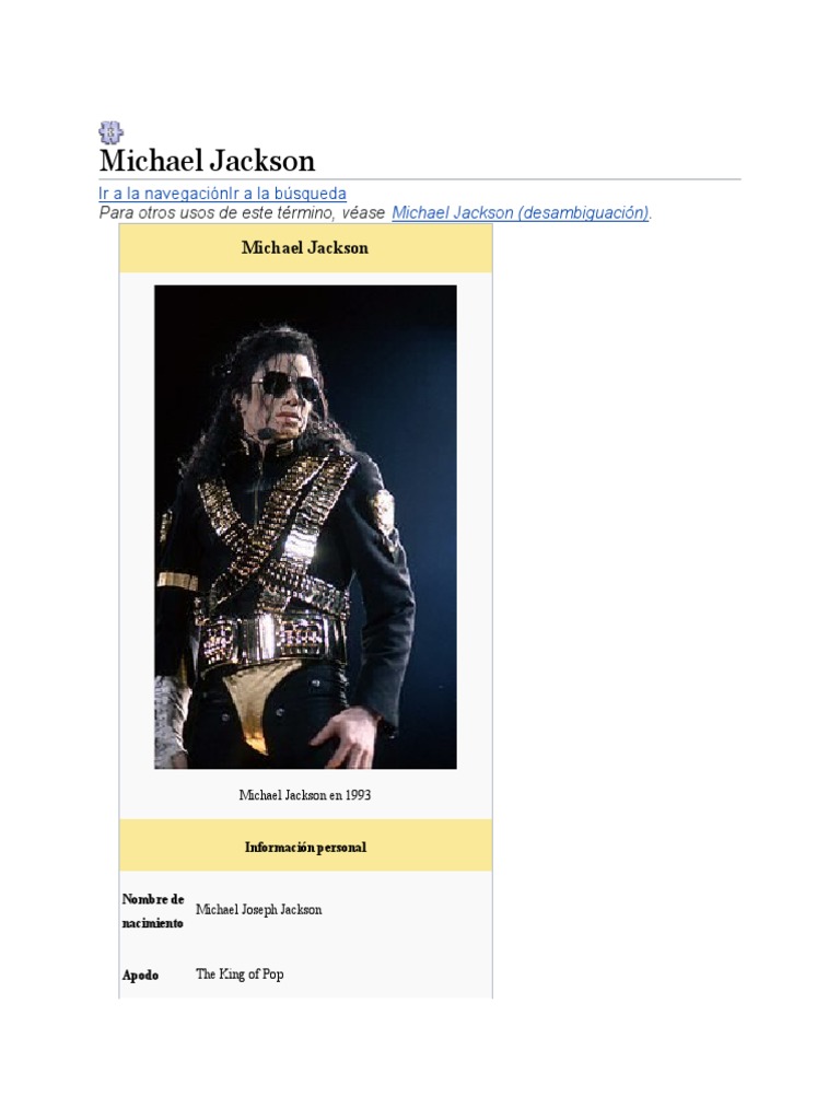 Michael Jackson PDF Michael Jackson