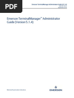 Emerson TerminalManager Administrator Guide (Version 5.1.4)