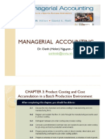 Managerial Accounting: Dr. Oanh (Helen) Nguyen - VNU - IS