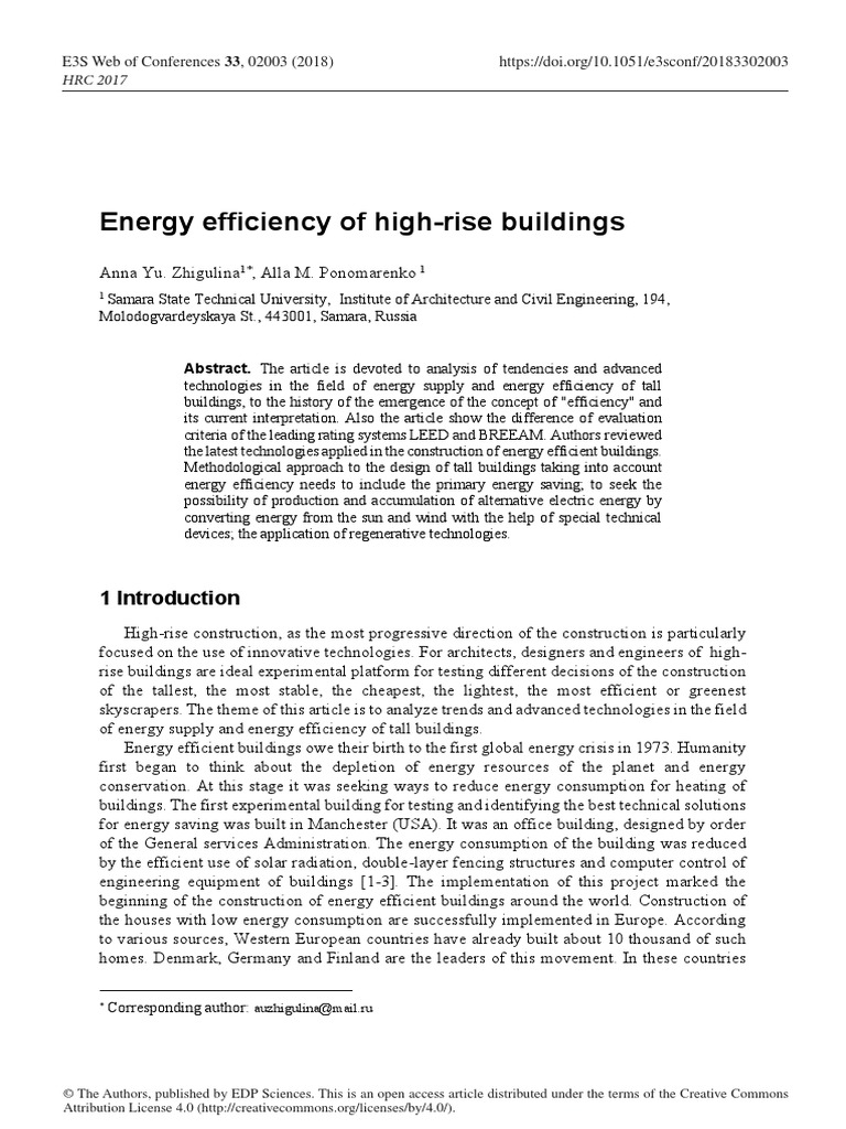 Sustainable Practices in High-Rise Building Construction - Energy Efficient High Rise Design