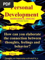 Personal Development: Maria Dina G. Tayactac