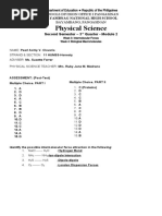 Physical Science - Module 2