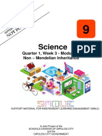 Science: Quarter 1, Week 3 - Module 1: Non - Mendelian Inheritance