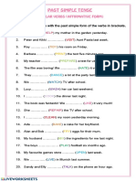 Complete The Sentences With The Past Simple Form of The Verbs in Brackets
