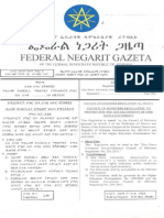 Federal Negarit Gazeta: T NN H
