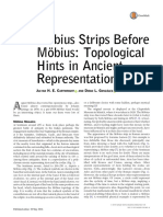 Mo Bius Strips Before Mo Bius: Topological Hints in Ancient Representations