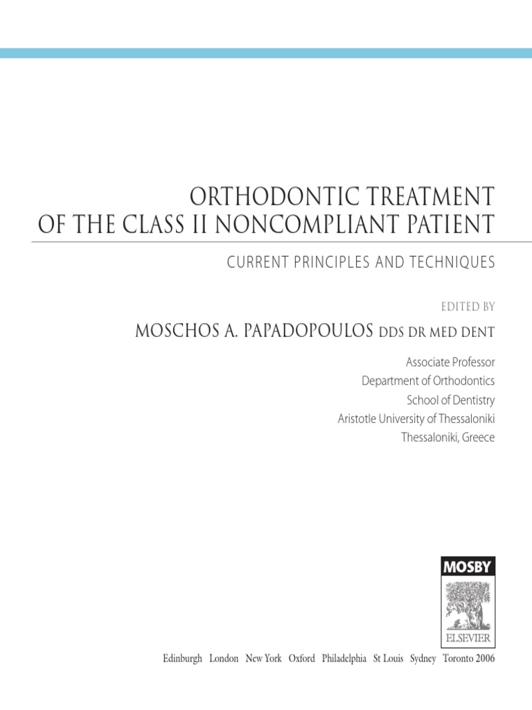 Orthodontic Treatment PDF Dental Degree Orthodontics
