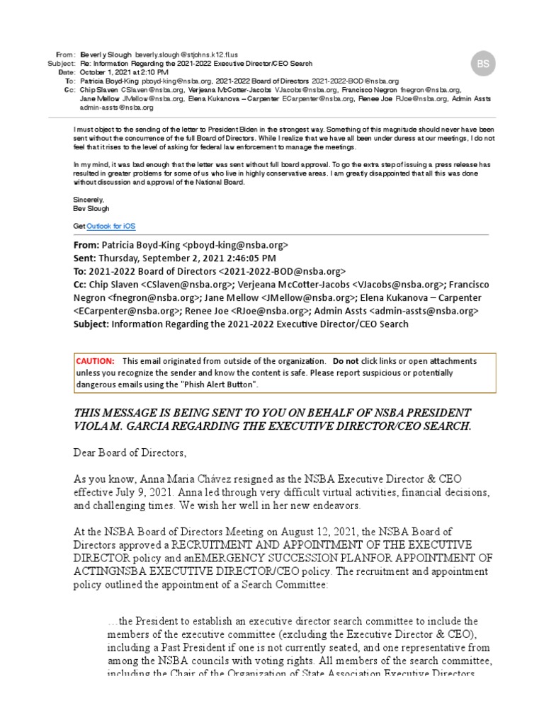 Florida Objection | PDF | Board Of Directors