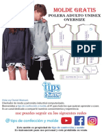 Polera Adulto Unisex Oversize ( Franela )PDF