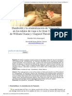 P. Silva. Humboldt en Los Relatos de Viaje A La Gran Colombia de William Duane y Gaspard-Théodore Mollien