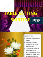 Table Skirting and Setting Guide