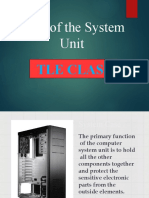 Parts of The System Unit: Tle Class