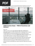 2021 CISSP Practice Exam - FREE 20 Questions and Answers