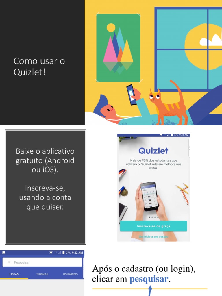 Como Usar o Quizlet! PDF