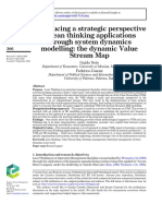 Introducing A Strategic Perspective in Lean Thinking Applications Through System Dynamics Modelling: The Dynamic Value Stream Map