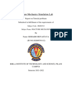 Fracture Mechanics Simulation Lab: Report On Tutorial Problems Submitted in Fulfillment of The Requirements of