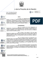 Resolución de La Fiscalía de La Nación