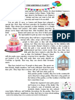 The Birthday Party - Reading Task A2