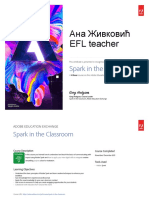 Spark in The Classroom Sertificate