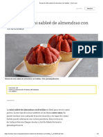 Receta de Mini sableé de almendras con frutillas - Clarín.com