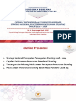 01 Dr. Ir. Suprayoga Hadi MSP CAPAIAN TANTANGAN DAN PELUANG PELAKSANAAN STRATEGI NASIONAL PERCEPATAN PENCEGAHAN STUNTING TAHUN 2018 - 2024