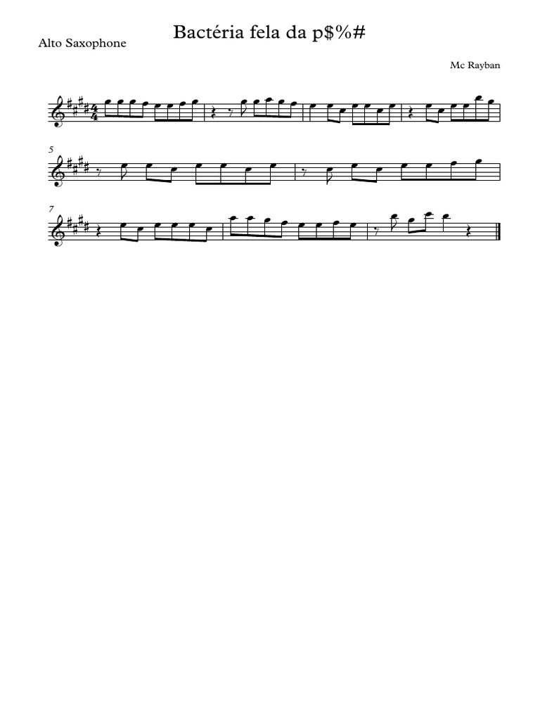 Untitled - Alto Saxophone | PDF
