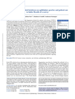 Effect - of - COVID - 19 - Related - Lockdown - On - Ophthalmic Practice and Patient Care in India - Results of A Survey