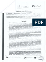 Circular No. ONCAE-003-2018 Manejo y Custodia Del Expediente UIÌ - Â - Nico de ContratacioIÌ - Â - N