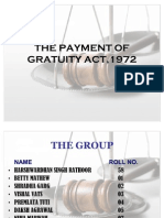 Payment of Gratuity Act 1972