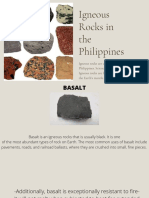 Igneous Rocks Found in the Philippines