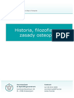 Historia, Filozofia Oraz Zasady Osteopatii FICO POLSKA V1
