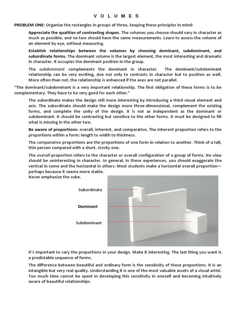 Mastering Volume Relationships in Design | PDF | Cartesian Coordinate ...