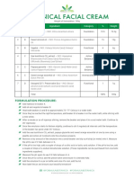 Masterclass Formulation Sheet