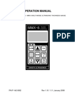 Operation Manual: Dakota Ultrasonics - Mmx-6 Multi-Mode Ultrasonic Thickness Gauge