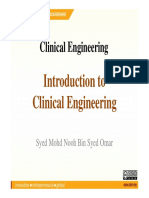 Introduction To Clinical Engineering