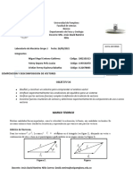 Composicion y Descomposicion de Vectores