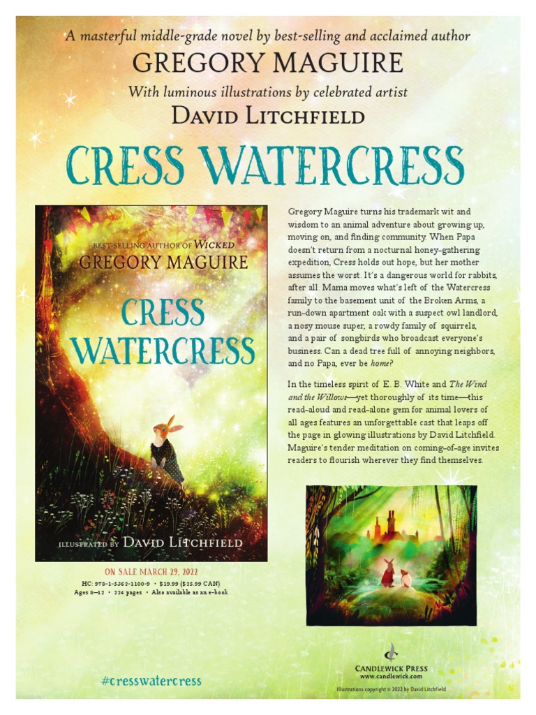 Cress Watercress by Gregory Maquire Press Release PDF