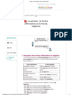 La Phrase - La Forme Affirmative Et La Forme Négative - Maxicours