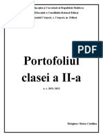 Portofoliul Clasei A II-A