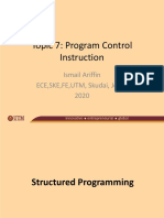 Topic 7 Program Control Instruction (Ismail - FKEUTM 2020)