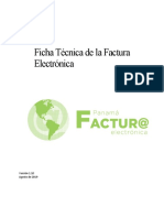 Ficha Técnica Factura Electrónica Plan Piloto Versión 1.10 Agosto 2019