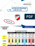 Modalites de Pratique Lois Du Jeu: SAISON 2017-2018