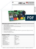 Control Panel For Sliding Gates: Instructions Manual