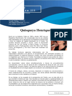 Informe Quisqueya Henríquez
