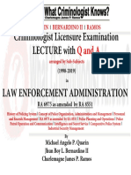 Lecture and Q and A Series in RA 6975 and RA 8551