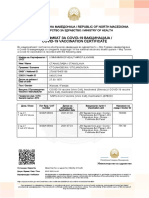 Сертификат За Covid-19 Вакцинација / Covid-19 Vaccination Certificate