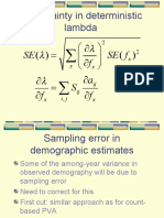 Vital Rates in Demographic PVAs 2006