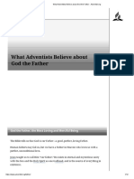 What Adventists Believe About God The Father